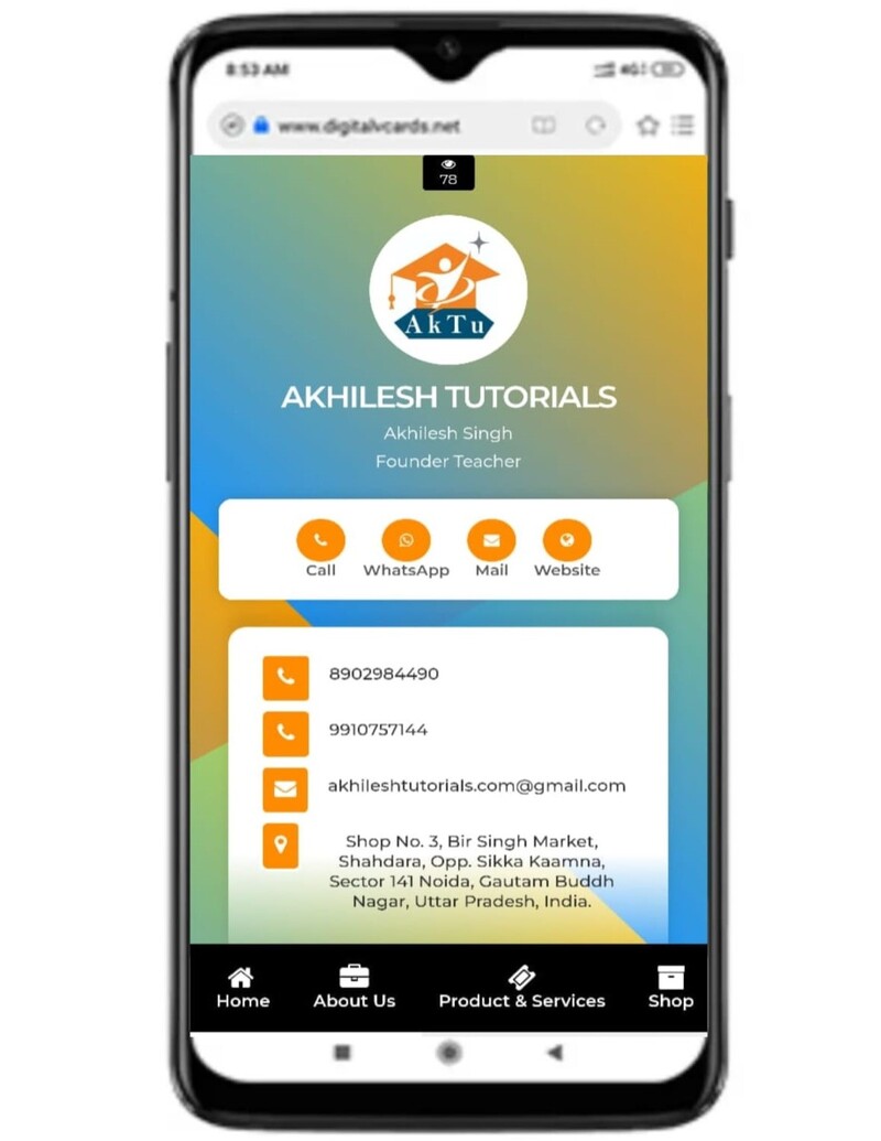 Digital Business Card Template 6